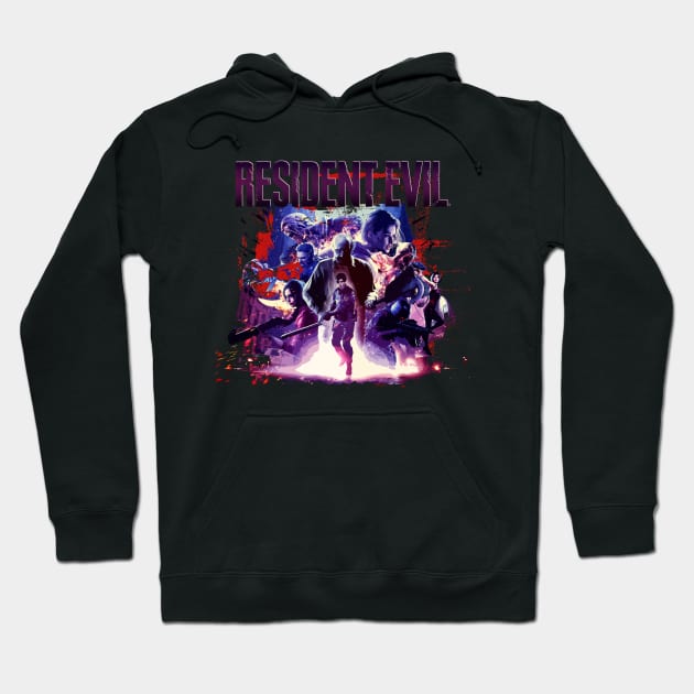 Resident Evil Mash Up Vintage Hoodie by Bones Be Homes